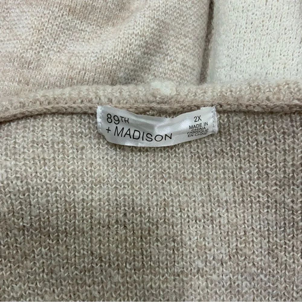 89th + MADISON plaid open cardigan sweater - Picture 5 of 5